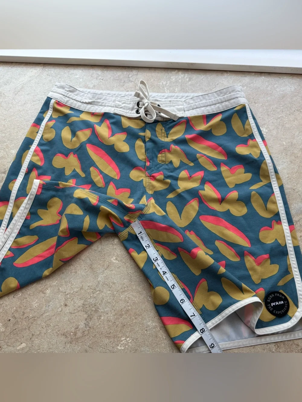 Prana Vintage Boardshorts-Catalina Indo Disco, Size 30, Inseam 8